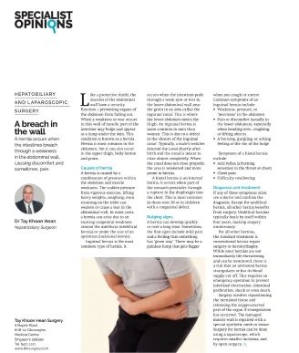 TKH Clinic media article: A Breach In The Wall