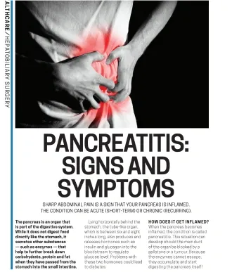 Pancreatitis Signs and Symptoms - Media page - TKH Clinic