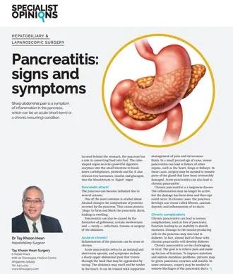 pancreatitis signs and symtoms - media page - TKH Clinic